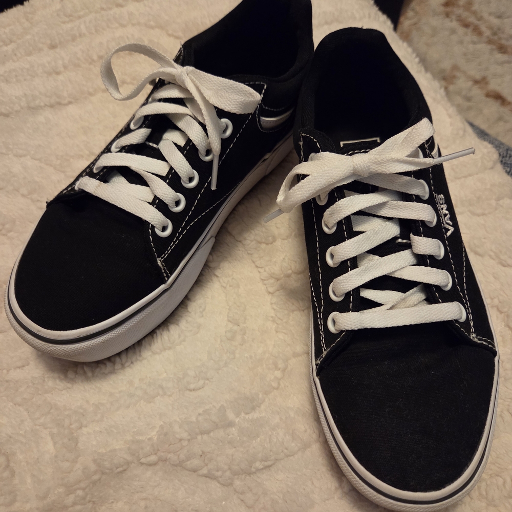 Vans Black and White Sneakers